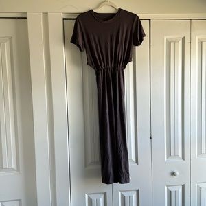 Gray midi dress